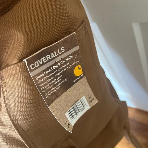 Carhartt Quilt Lined Duck Coveralls - Picture 6 of 8